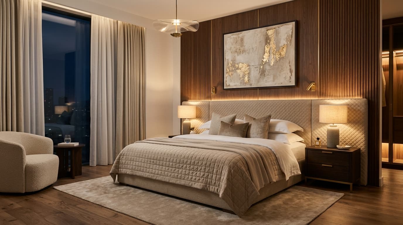 Contemporary Master Suite Bedroom